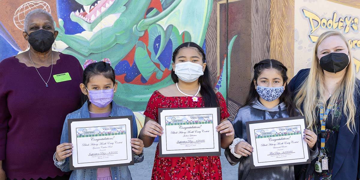 Essay contest winners at Long Beach Black History Power of Truth 2022