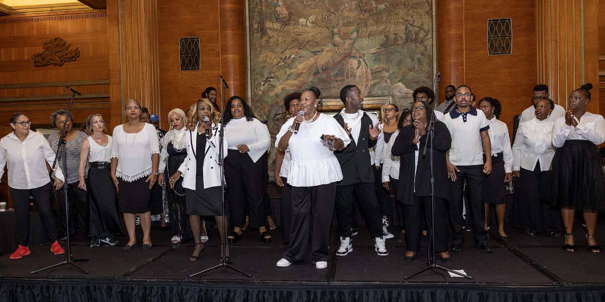 Profusion GR8CE Mass Choir performs at Long Beach Gospel Brunch aboard the Queen Mary, 2025